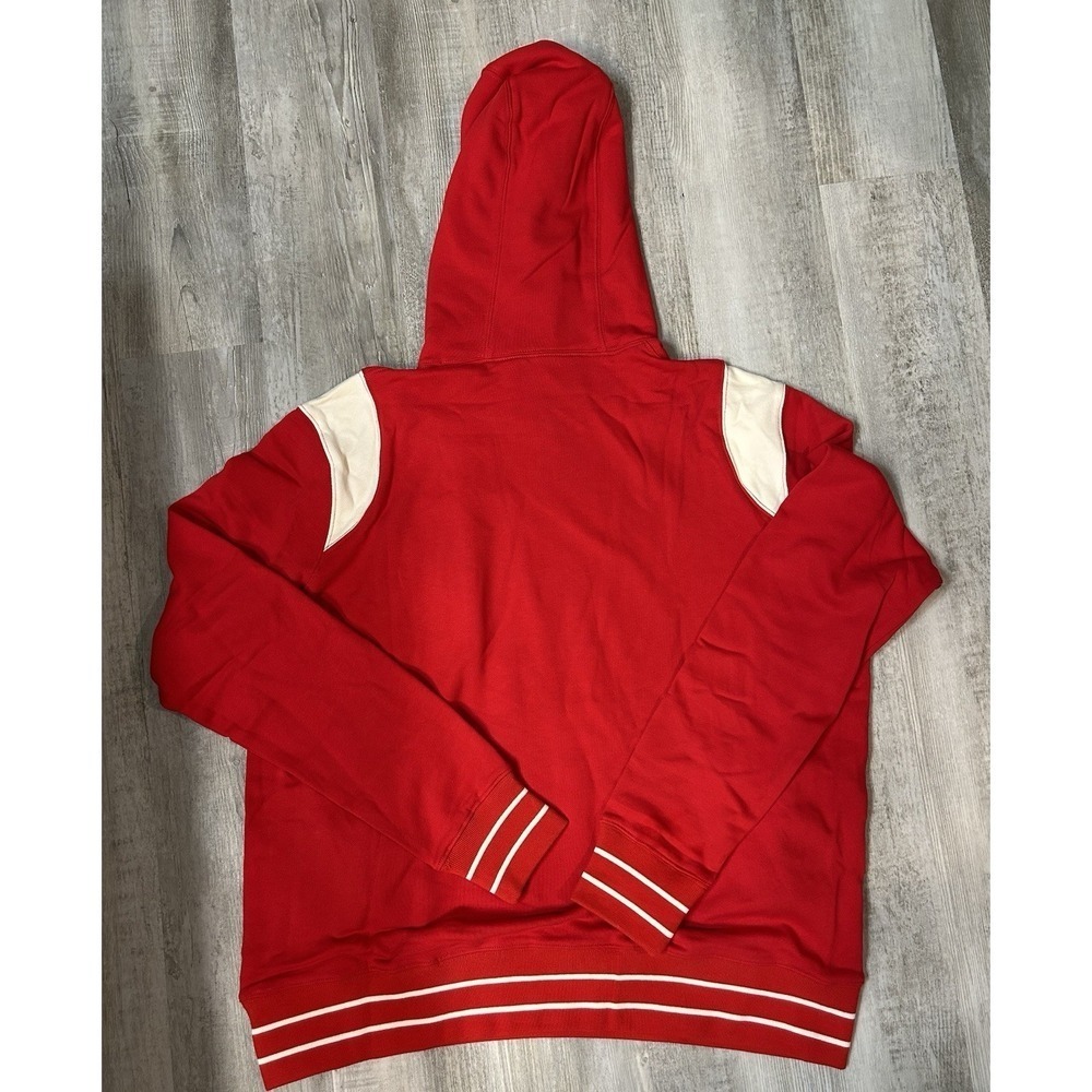 Bound by Soul Varsity Shooter Men's Red Size L Letterman Hoodie Sweatshirt NWOT - Picture 2 of 8